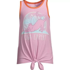 Girls Tie Back Active Tank