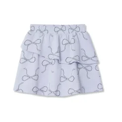 Girls Tiered Fleece Skort