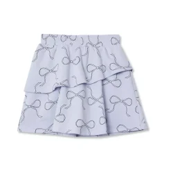 Girls Tiered Fleece Skort