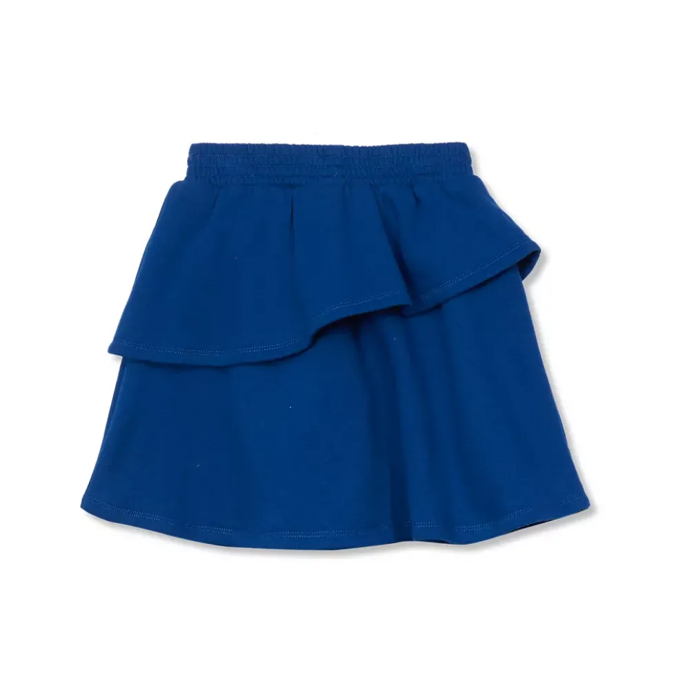 Girls Tiered Fleece Skort