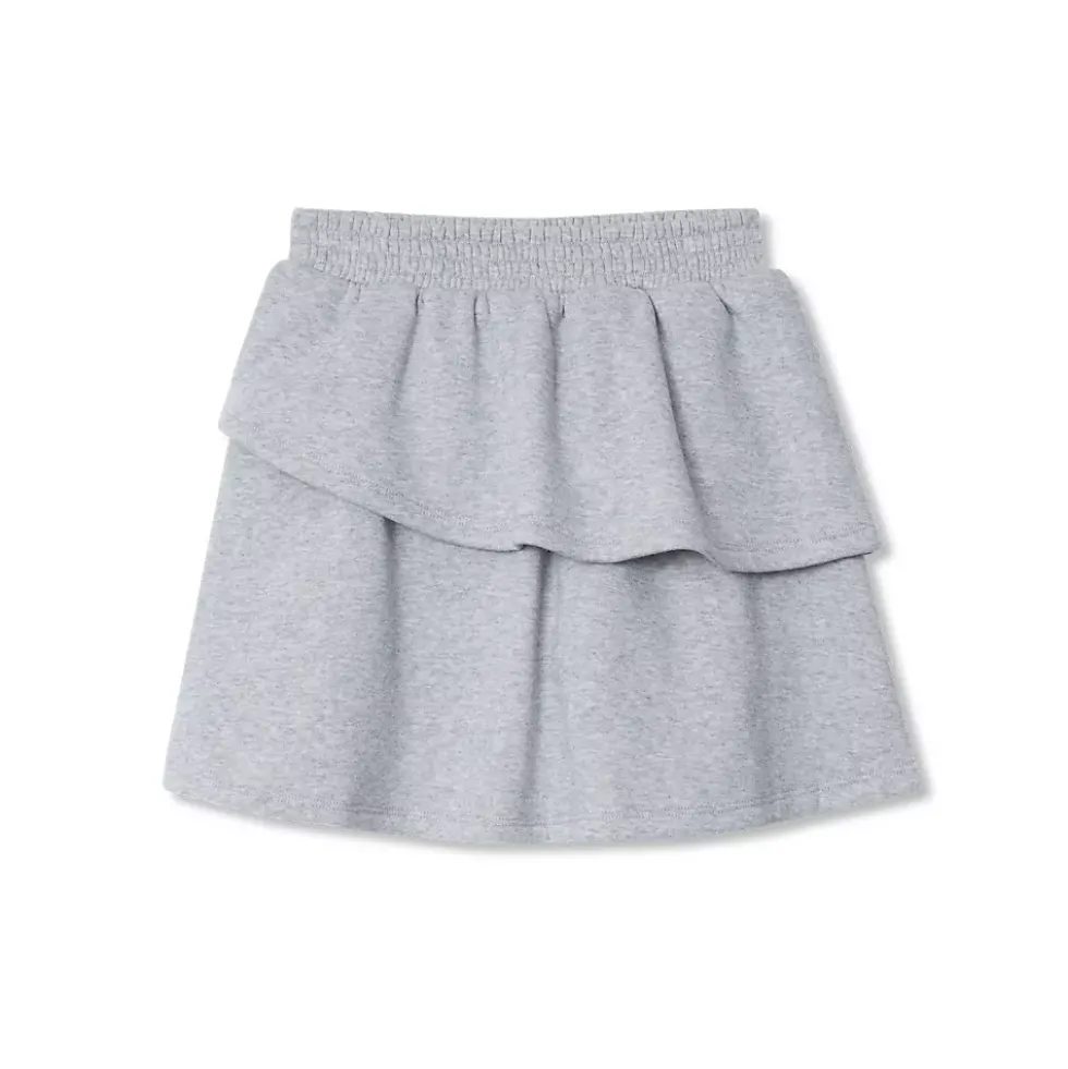 Girls Tiered Fleece Skort