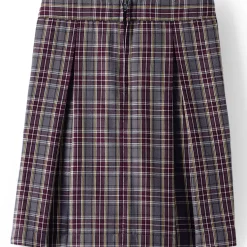 Girls Top of Knee Plaid Skort