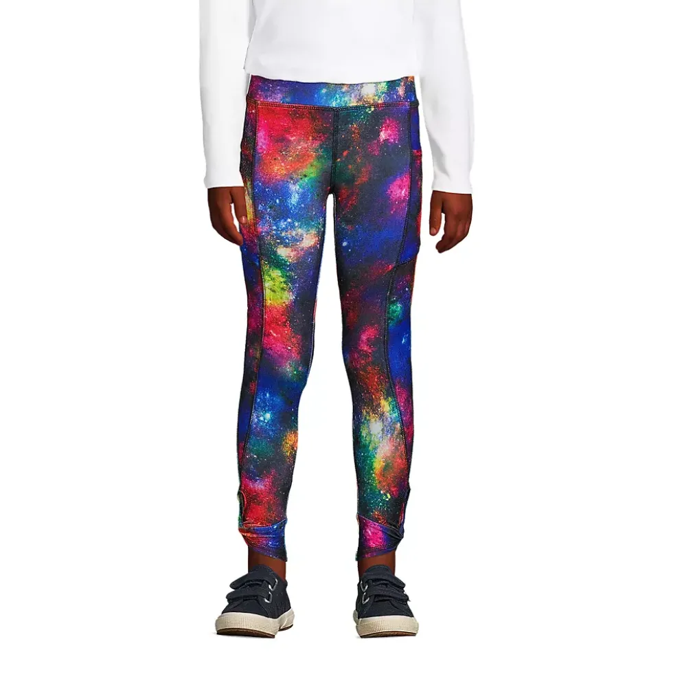 Girls Twist Hem Active Leggings