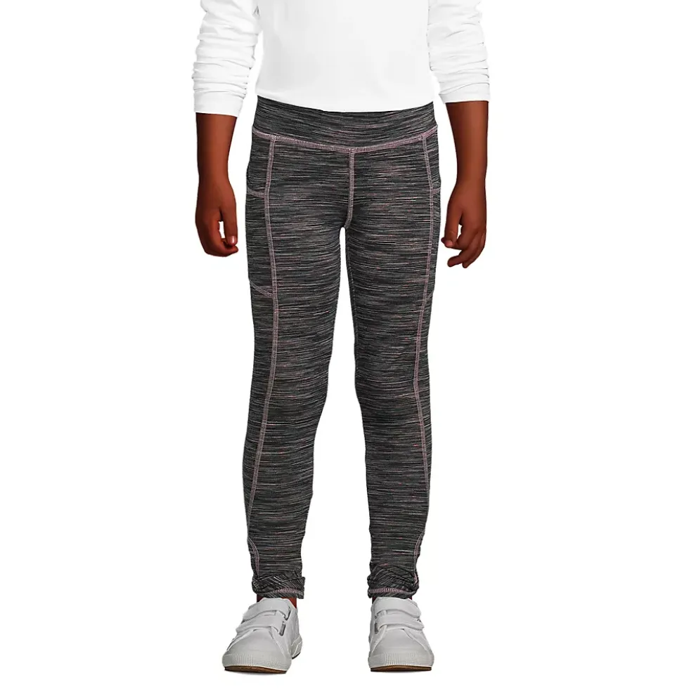 Girls Twist Hem Active Leggings