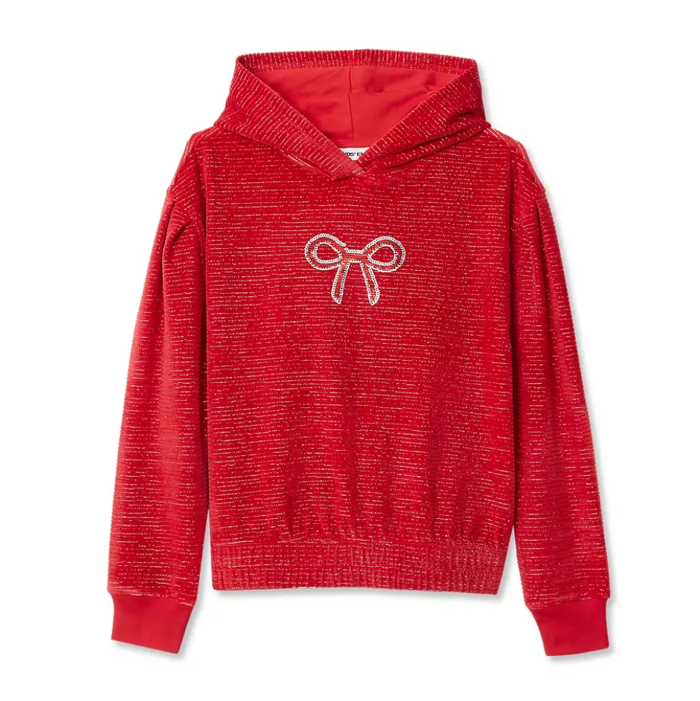 Girls Velour Hoodie Sweatshirt