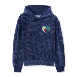 Girls Velour Hoodie Sweatshirt