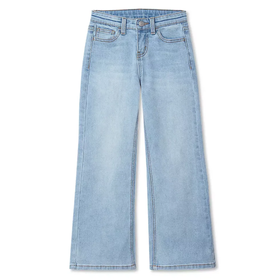 Girls Wide Leg Denim Jeans