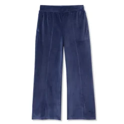 Girls Wide Leg Velour Pants