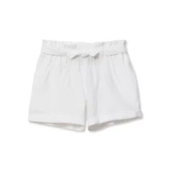 Girls Woven Belted Pull On Short