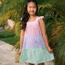 Girls Woven Tiered Dress