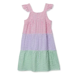 Girls Woven Tiered Dress