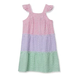 Girls Woven Tiered Dress