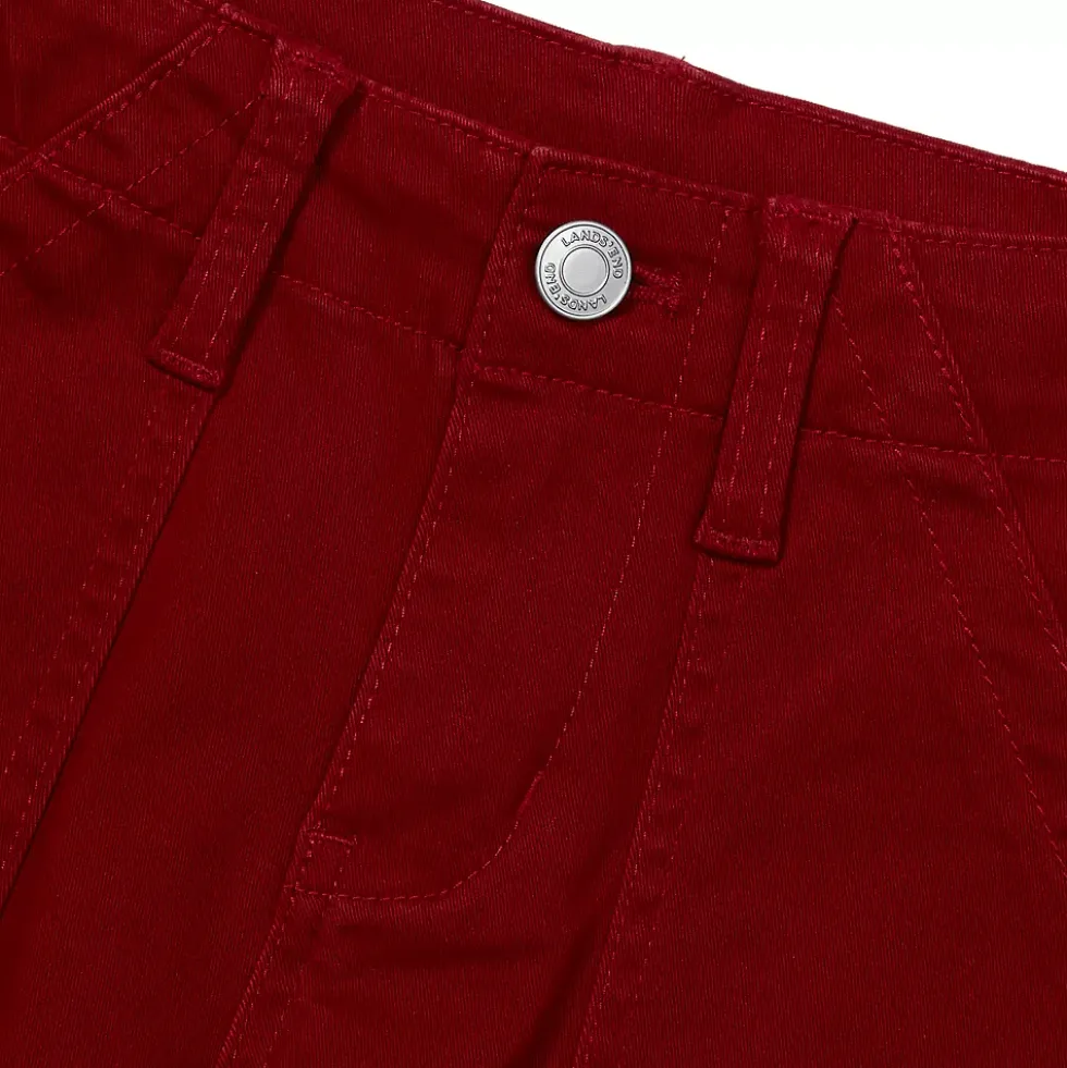 Girls Woven Utility Cargo Pant with Pockets