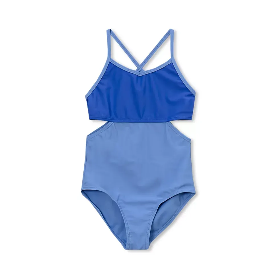 Girls X-Back One Piece Swimsuit