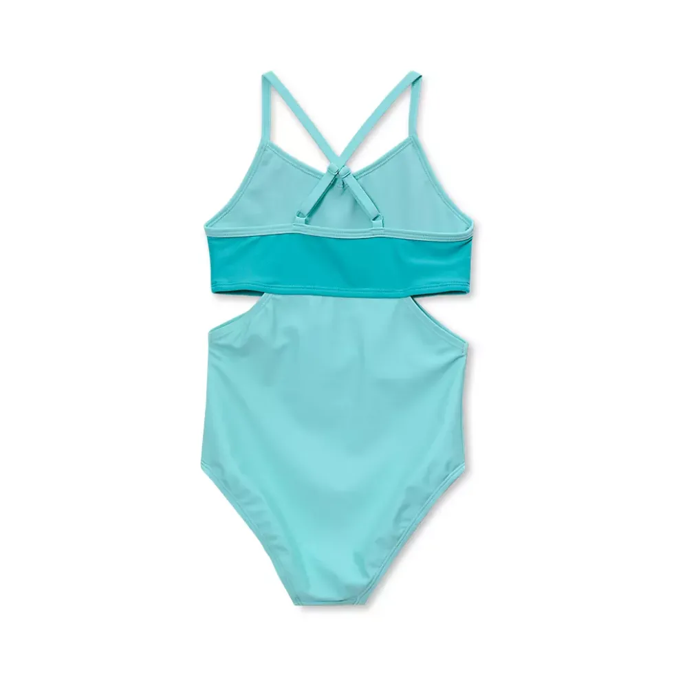 Girls X-Back One Piece Swimsuit
