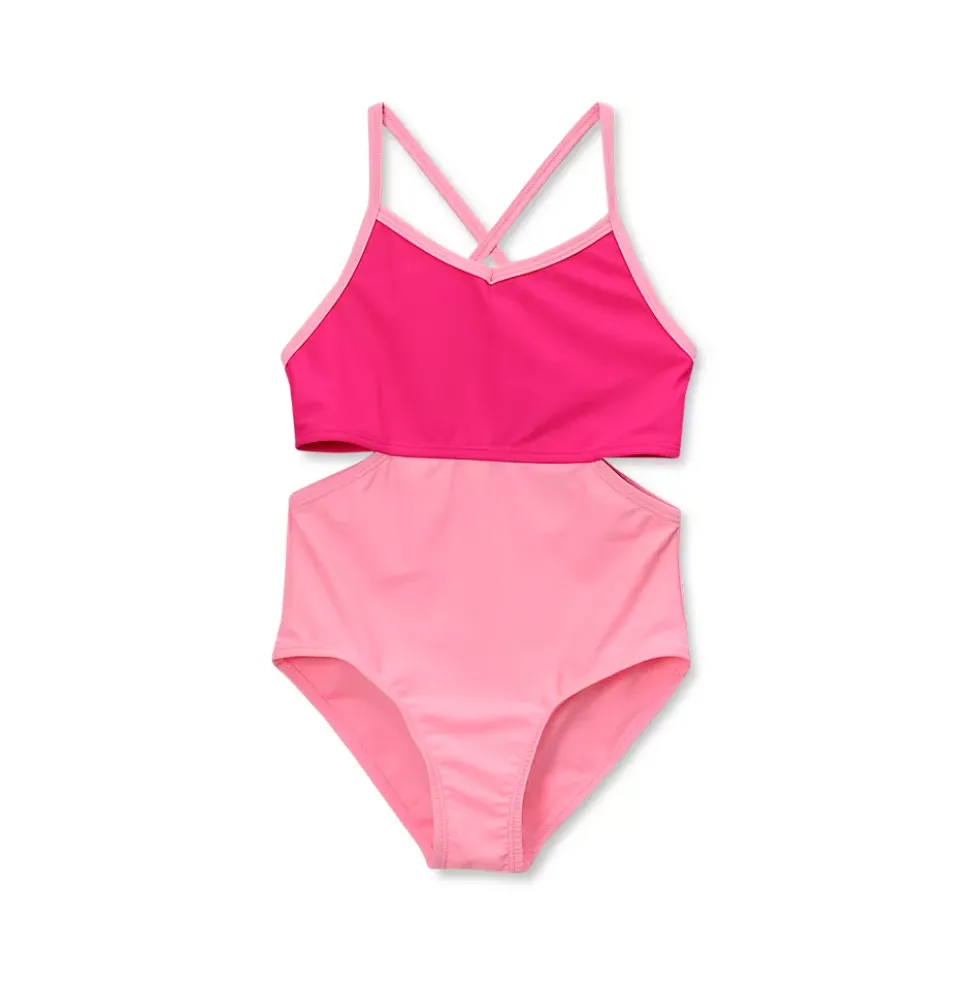 Girls X-Back One Piece Swimsuit