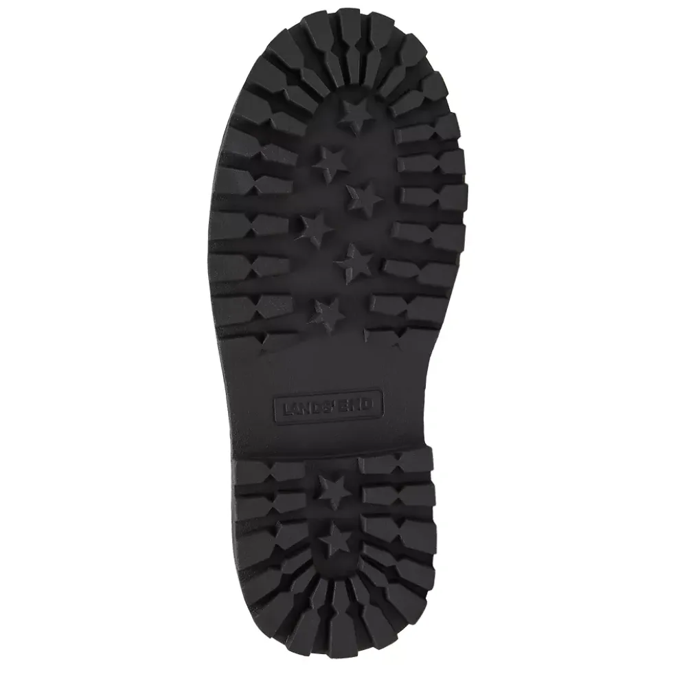 Girls Zip Up Lugged Boots