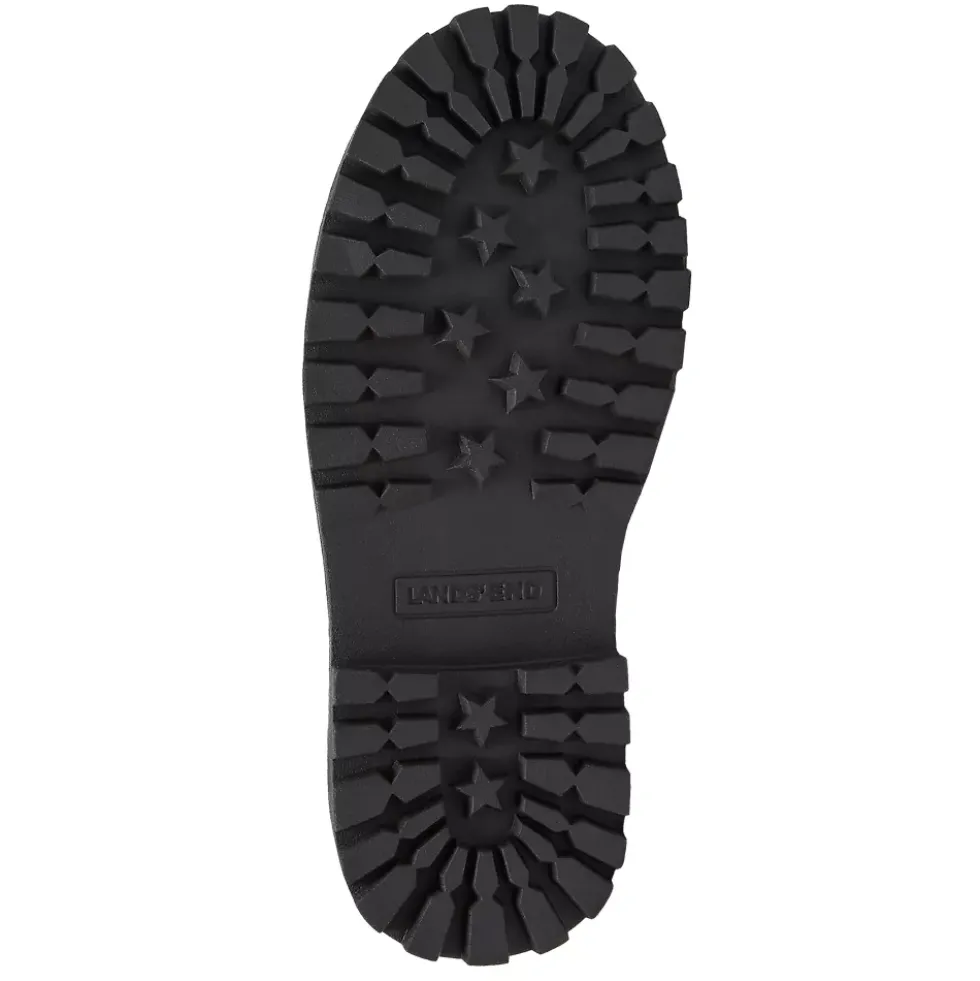 Girls Zip Up Lugged Boots