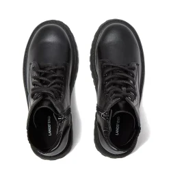 Girls Zip Up Lugged Boots