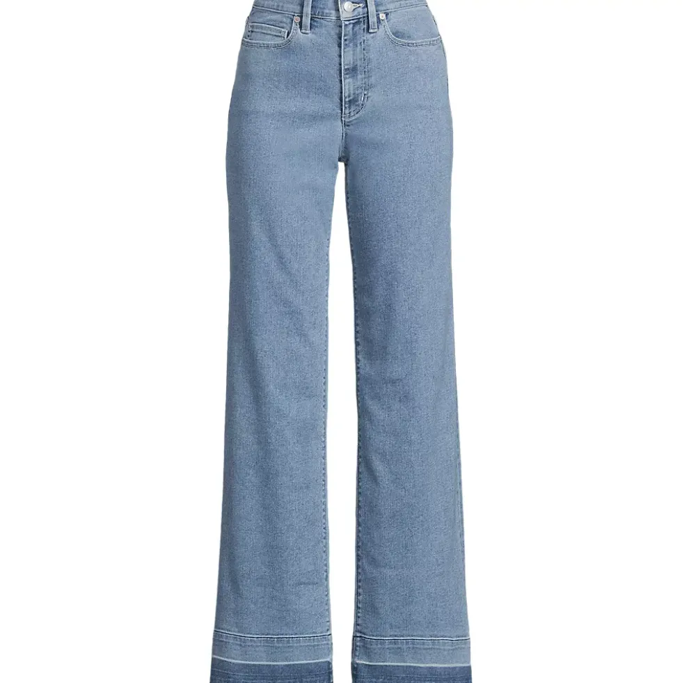 High Rise Wide Leg Denim Jeans
