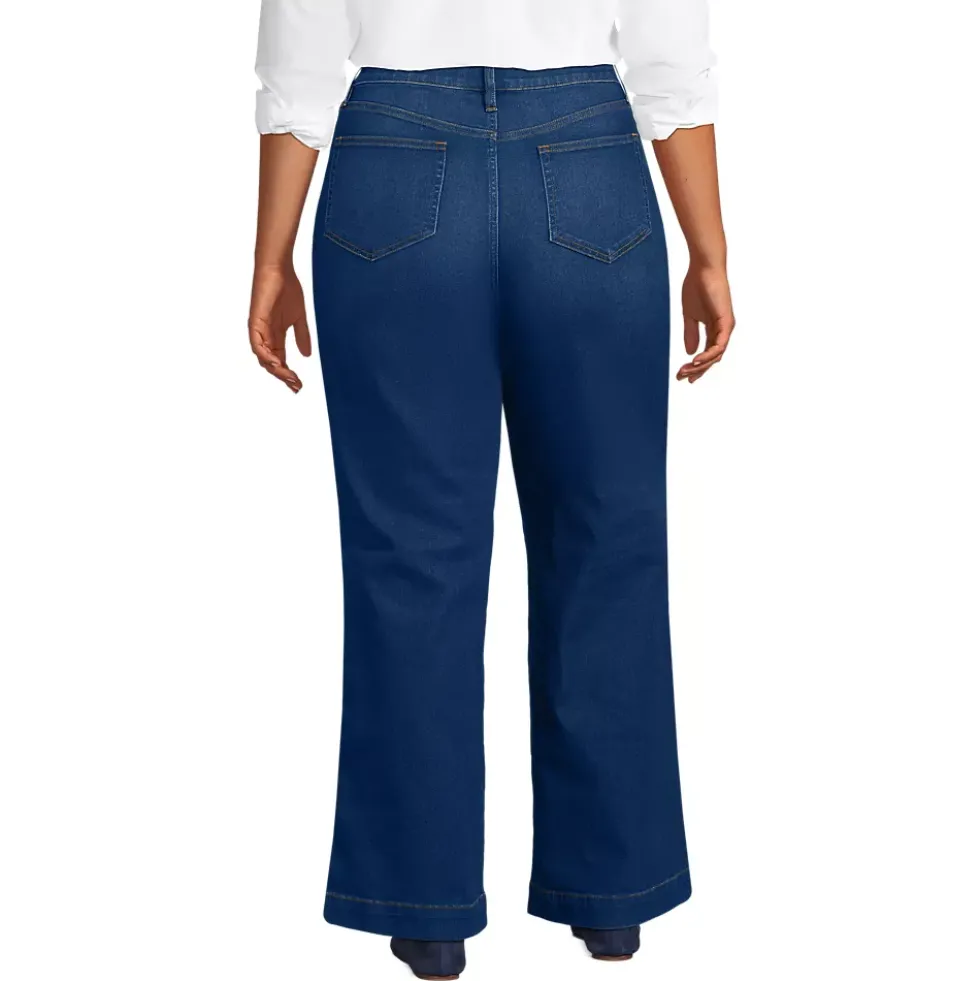 High Rise Wide Leg Denim Jeans