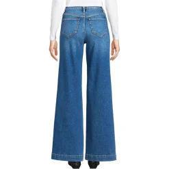 High Rise Wide Leg Denim Jeans