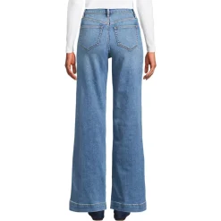 High Rise Wide Leg Denim Jeans