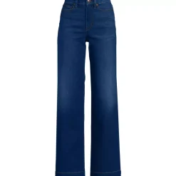 High Rise Wide Leg Denim Jeans