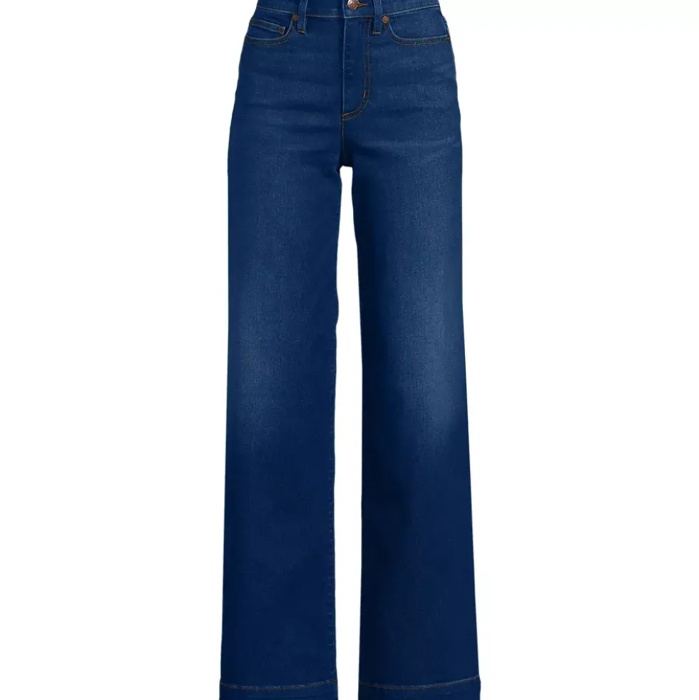 High Rise Wide Leg Denim Jeans