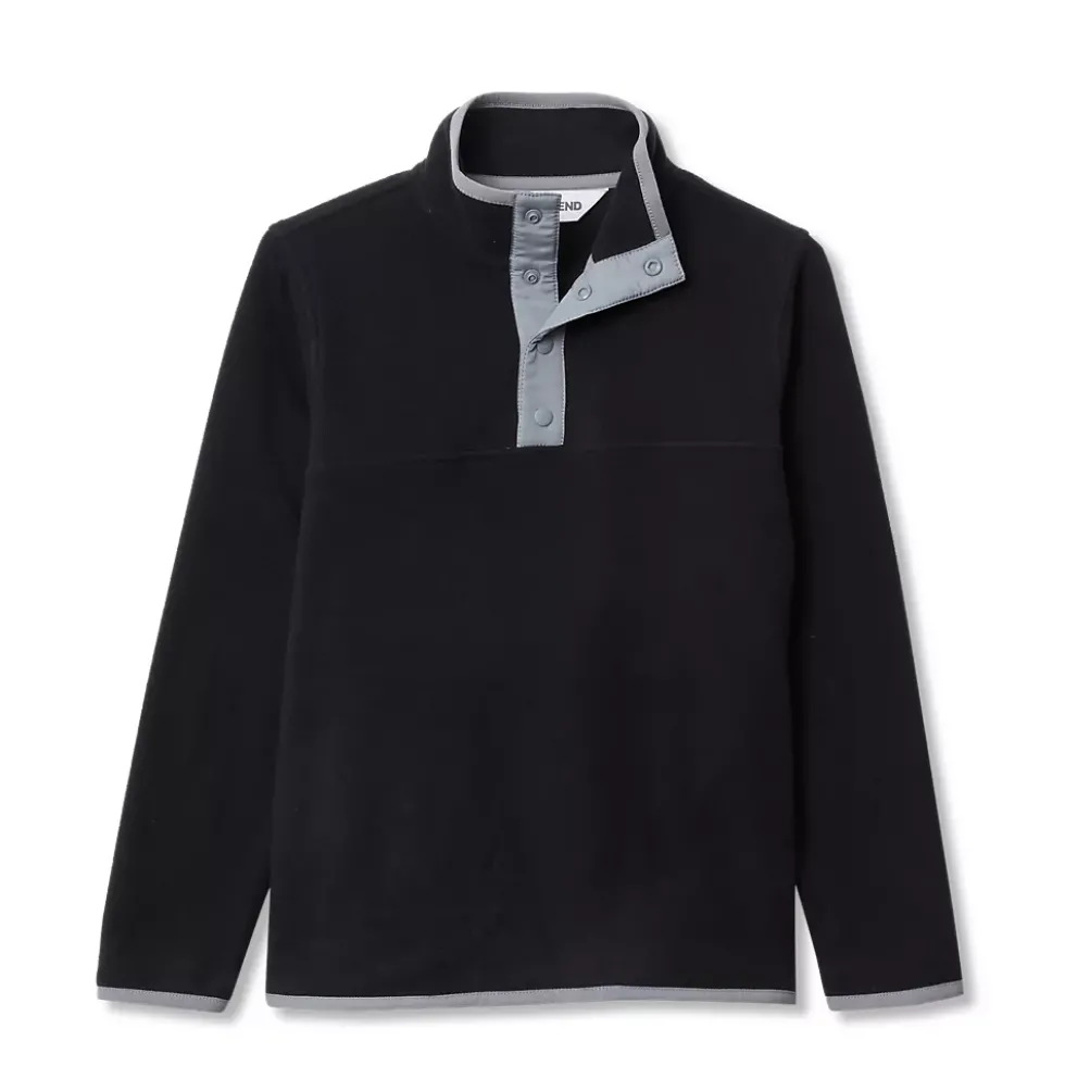 Kids Anyweather Fleece Snap Neck Pullover