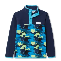 Kids Anyweather Fleece Snap Neck Pullover