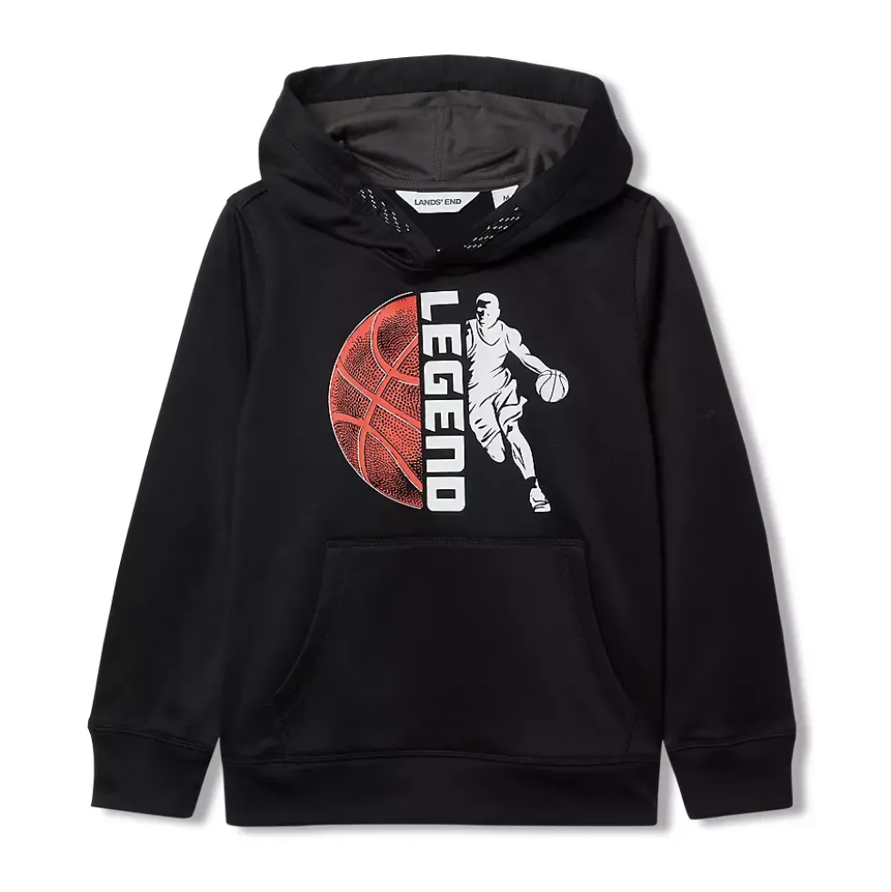 Kids Athletic Lightweight Hooded Sweatshirt