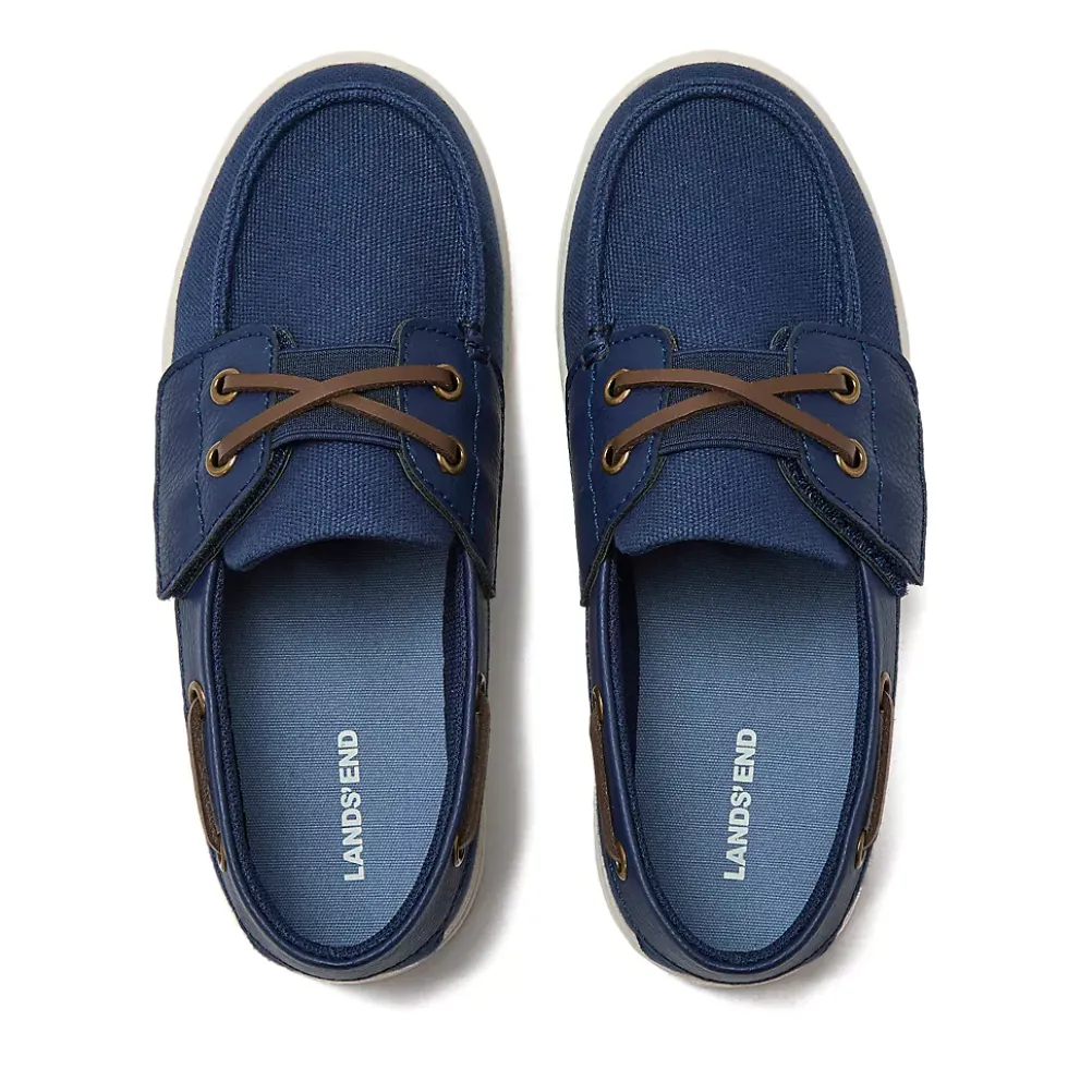 Kids Canvas Easy On Boat Shoes