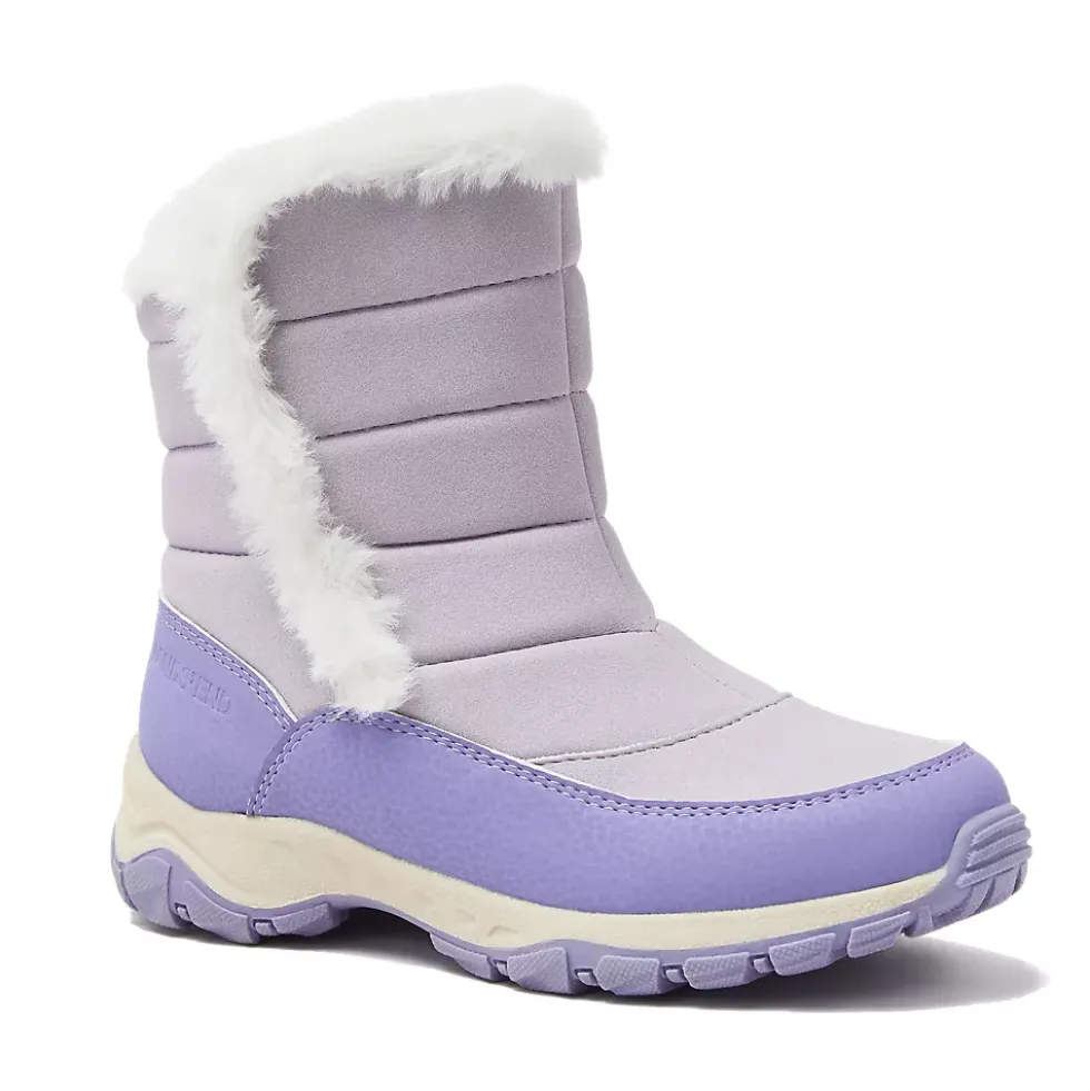 Kids Expedition Faux Fur Waterproof Puffer Snow Boots