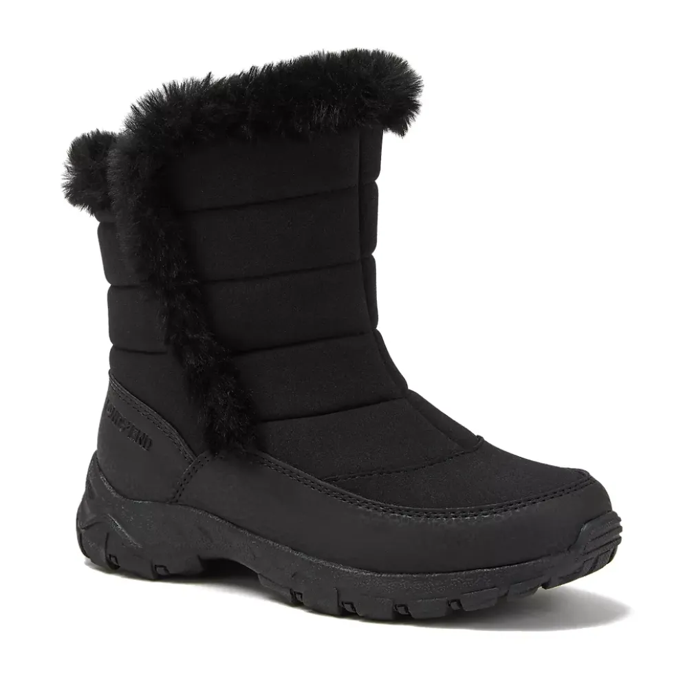 Kids Expedition Faux Fur Waterproof Puffer Snow Boots