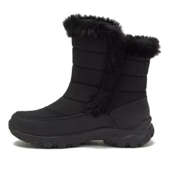 Kids Expedition Faux Fur Waterproof Puffer Snow Boots