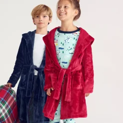 Kids Fleece Hooded Robe