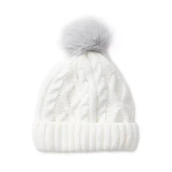 Kids Fleece Lined Pom Hat
