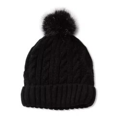 Kids Fleece Lined Pom Hat