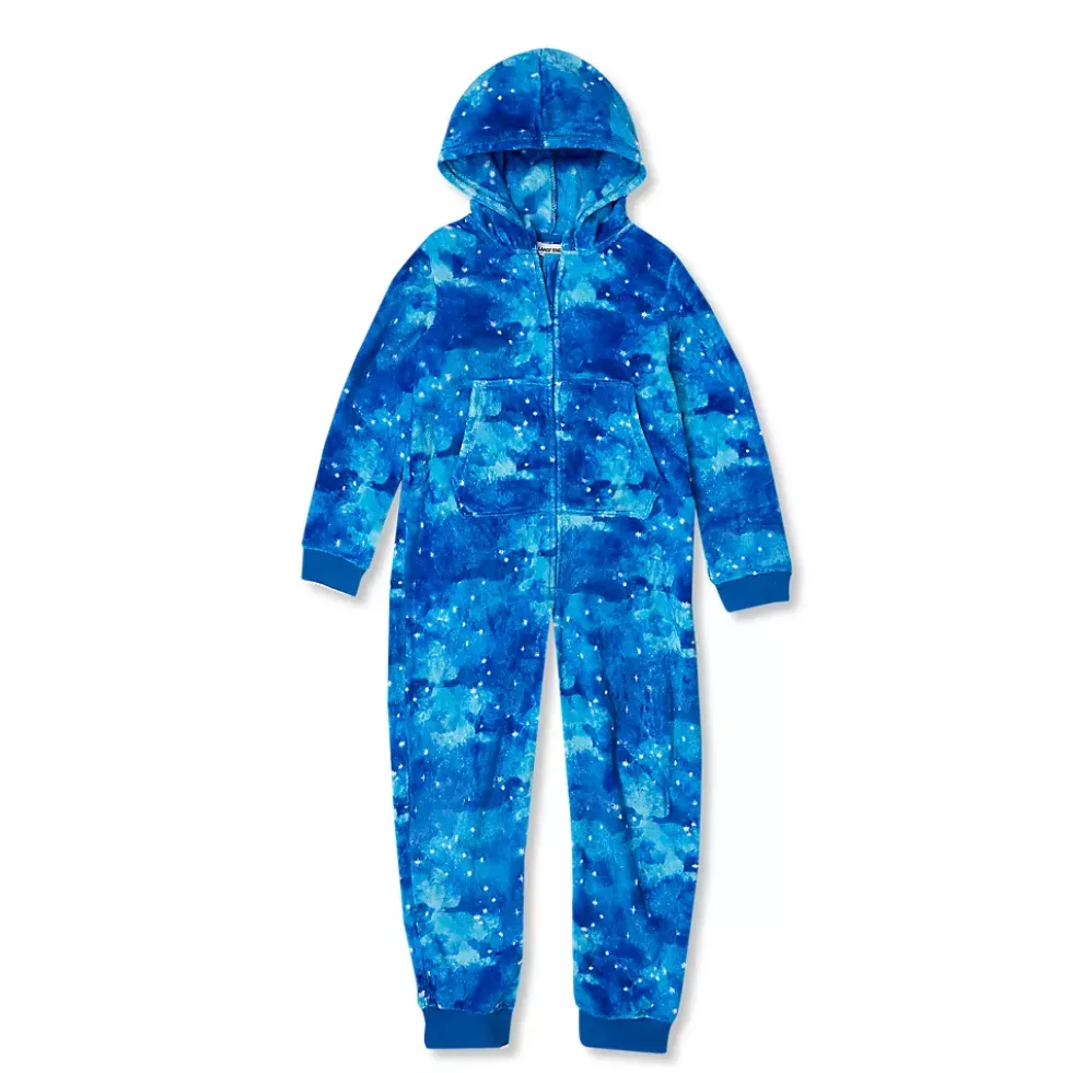 Kids Hooded Plush Onesie
