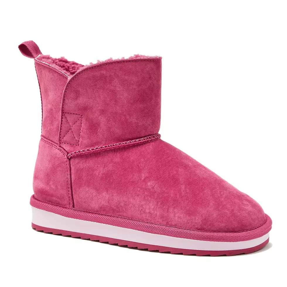 Kids Lined Suede Indoor Outdoor Boots