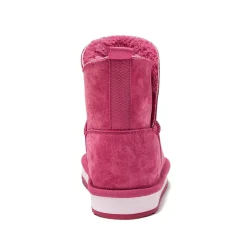 Kids Lined Suede Indoor Outdoor Boots