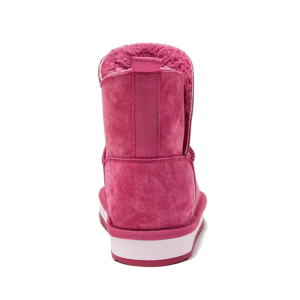 Kids Lined Suede Indoor Outdoor Boots