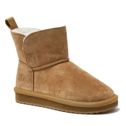 Kids Lined Suede Indoor Outdoor Boots