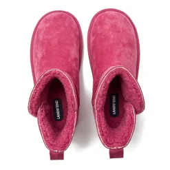 Kids Lined Suede Indoor Outdoor Boots