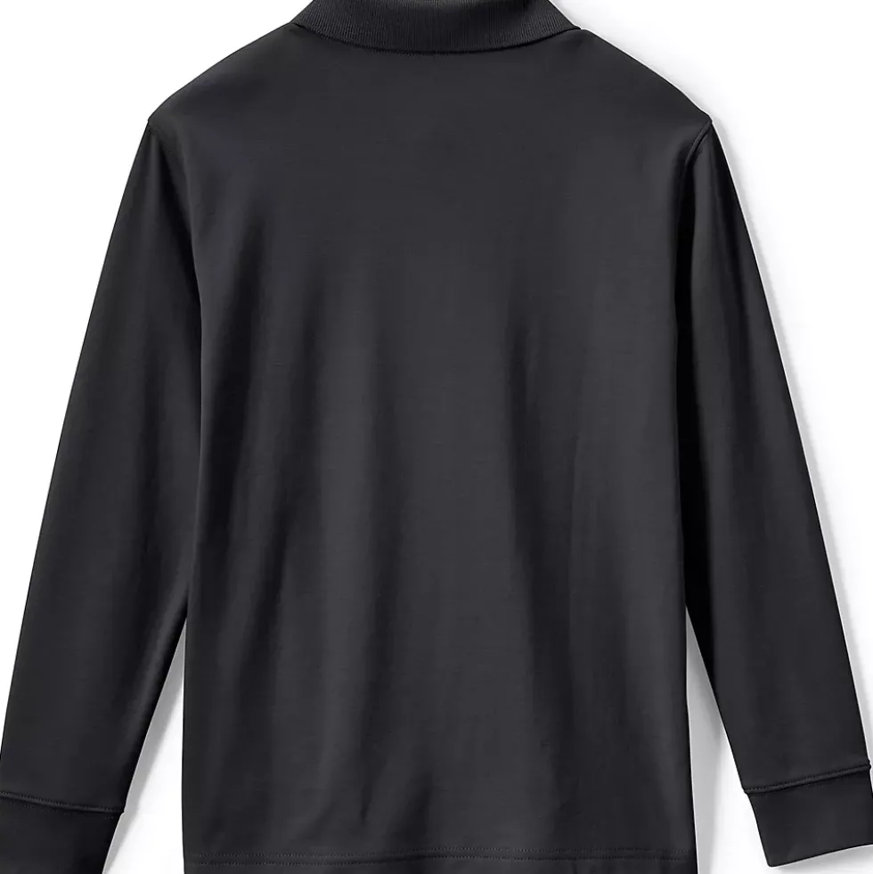 Kids Long Sleeve Interlock Polo Shirt