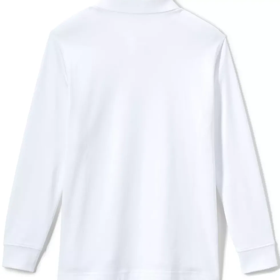 Kids Long Sleeve Interlock Polo Shirt