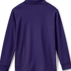 Kids Long Sleeve Interlock Polo Shirt