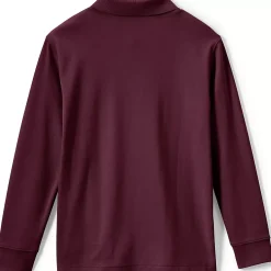 Kids Long Sleeve Interlock Polo Shirt