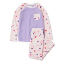 Kids Long Sleeve Pocket Fleece Pajama Set